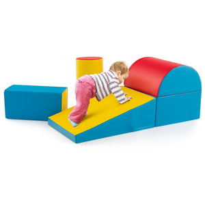 5-Piece Kids Climb and Crawl Activity Playset-Red view 4