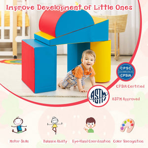 5-Piece Kids Climb and Crawl Activity Playset-Red view 8
