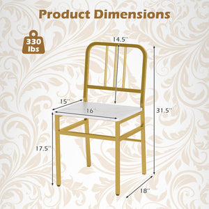 5-Piece Round Dining Table Set with Storage Shelf for Dining Room-White view 6