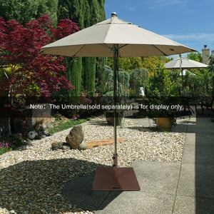 50 LBS Weighted 24 Inch Square Patio Umbrella Base view 5