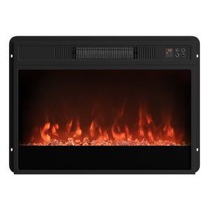 5000 BTU 23-Inch Electric Fireplace Insert with Remote Control and Brightness-Black view 4