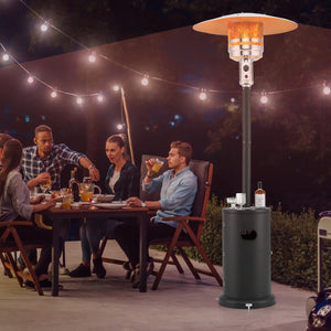50000 BTU Propane Patio Heater with Round Table Design-Black view 2