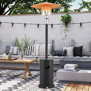 50000 BTU Propane Patio Heater with Round Table Design-Black view 3