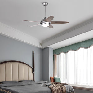 52 Inch Ceiling Fan with Lights and 3 Lighting Colors-Silver Gray view 7