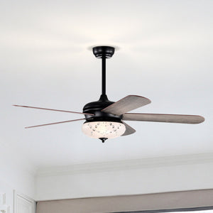 52 Inches Ceiling Fan with Remote Control-Oak view 6