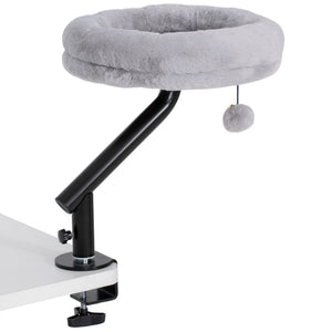 Cat Desk Bed 360° Rotatable Adjustable Height for Home Office Work Window