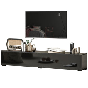 Floating TV Stand for TVs up to 75 Inch, 70.9" TV Cabinet, Entertainment Center with 2 Flip Doors