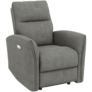 Power Recliner Chair, Dyed Fabric (Like Leathaire) Upholstered Recliner Chair with USB Ports, Footrest – view 15