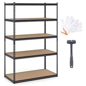 5-Tier Garage Shelving Unit 2200 LBS Heavy Duty Adjustable Utility Rack-Set of 2