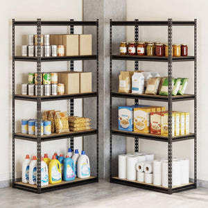 5-Tier Garage Shelving Unit 2200 LBS Metal Storage Shelves Adjustable Utility Rack-Set of 2 view 2