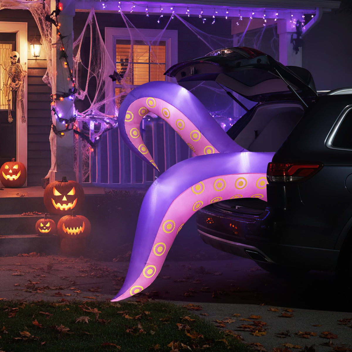 6.5 Ft Inflatable Tentacles with LED Lights and Suction Cups view 2