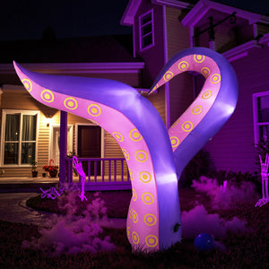 6.5 Ft Inflatable Tentacles with LED Lights and Suction Cups view 3