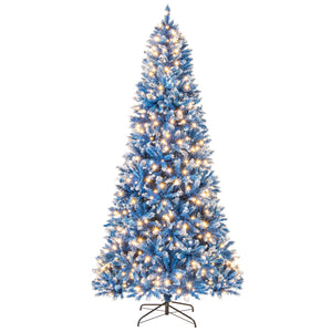 6/7/8/9 FT Artificial Christmas Tree with 767 Snowy Branch Tips-8 FT
