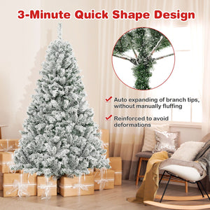 6/7/8 Feet Artificial Xmas Tree 3-Minute Quick Shape-6 ft view 6