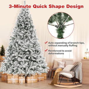 6/7/8 Feet Artificial Xmas Tree 3-Minute Quick Shape-8 ft view 6