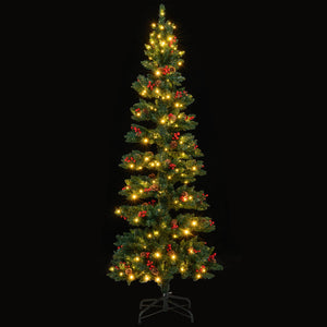 6/7 FT Pre-Lit Artificial Christmas Tree Spiral Holiday Tree with 612/791 Branch Tips and 8 Modes-7 ft view 4