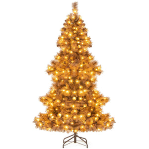 6 Feet Artificial Christmas Tree with 493 Branch Tips for Home Office Carnival