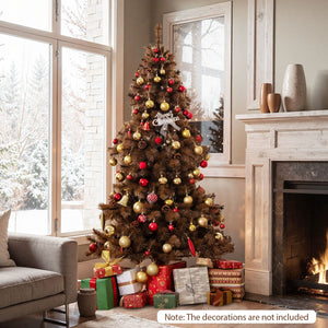 6 Feet Artificial Christmas Tree with 493 Branch Tips for Home Office Carnival view 6