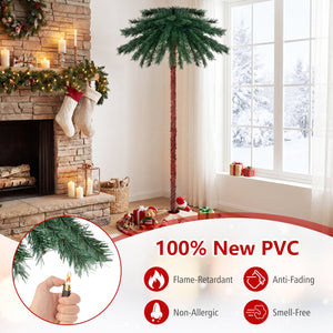 6 Feet Pre-Lit Artificial Tropical Christmas Palm Tree with 210 Multi-Color Lights view 9