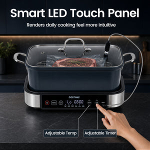 6-in-1 Programmable Slow Cooker with Keep Warm Functions and Adjustable Timer, Control view 4