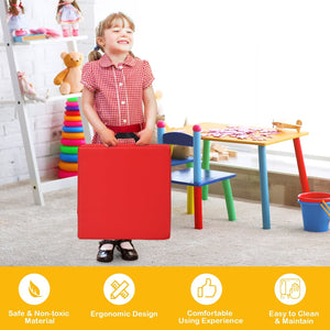 6 Piece 15 Inche Square Toddler Floor Cushions Flexible Soft Foam Seating with Handles-Color view 3