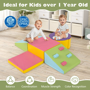 6-Piece Foam Climbing Blocks with Hook and Loop Fasteners view 7