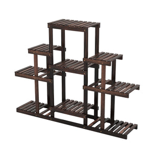 6-Tier Flower Wood Stand Plant Display Rack Storage Shelf view 3