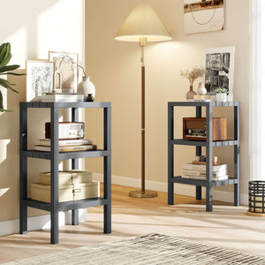 6-Tier Plastic Modular Storage Shelves for Living Room and Kitchen-Gray view 6