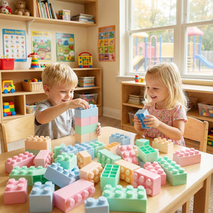 64 pcs Building Blocks for Toddlers Educational Toy view 3