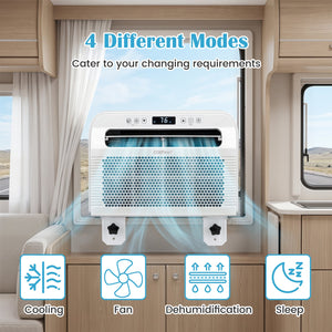 6500 BTU Window AC Unit with WiFi APP Voice Control 24H Timer and Quiet Operation-White view 3