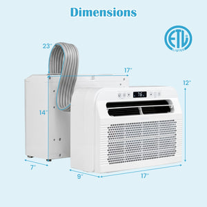 6500 BTU Window AC Unit with WiFi APP Voice Control 24H Timer and Quiet Operation-White view 2