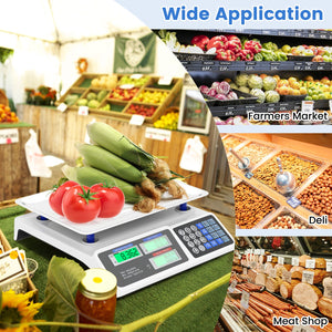 66lb Price Computing Scale Commercial Food Scale with Dual LCD Displays view 9