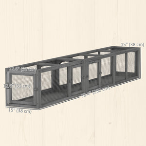 Cat Tunnel, Outdoor Cat Enclosure with Combinable Design, 8 Doors, 98" Kitty Toys for House, Window, Cage – view 2