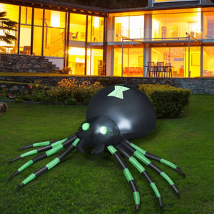 6 Feet Halloween Inflatable Blow-Up Spider view 2