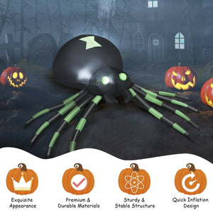 6 Feet Halloween Inflatable Blow-Up Spider view 5