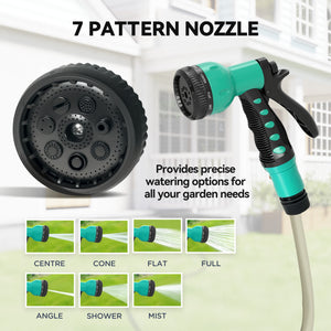 1/2 in x 65ft Wall Mounted Garden Hose Reel, Retractable Water Hose Reel with Auto Rewind, Any Length Lock, Blue