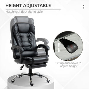 Ergonomic Office Chair with Back Support, PU leather Executive Office Chair with High Back – view 3