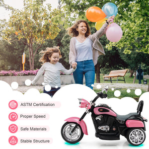 6V 3 Wheel Kids Motorcycle-Pink view 7