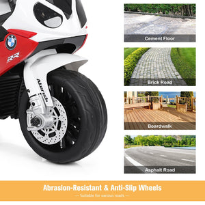 6V Kids 3 Wheels Riding BMW Licensed Electric Motorcycle-Red view 5