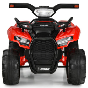 6V Kids ATV Quad Electric Ride On Car with LED Light and MP3-Red view 4