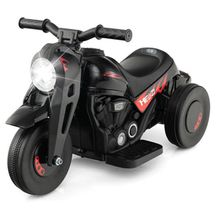 6V Kids Electric Ride on Motorcycle with Bubble Maker and Music-Black view 6