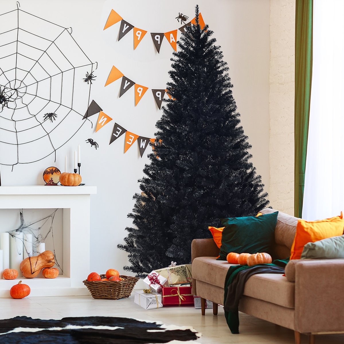 7.5 Feet Hinged Artificial Halloween Christmas Tree view 2