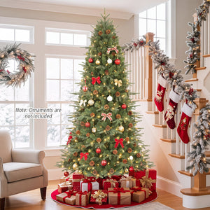 7.5 ft Artificial Christmas Tree with LED Lights and Pine Cones view 6