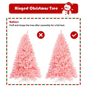 7.5 Feet Hinged Artificial Christmas Tree Full Fir Tree view 8