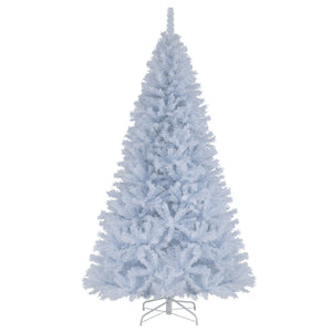 7 Feet Artificial Christmas Tree Hinged Pre-Lit Xmas Tree with 11 Lighting Modes view 4