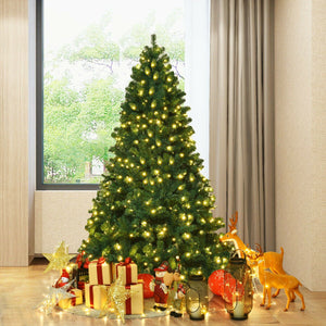 7 Feet PVC Artificial Christmas Tree with LED Lights-7 ft view 6
