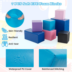 7-Piece Big Foam Building Blocks for Toddlers and Kids view 7