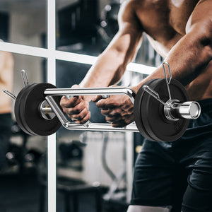 700 LBS Olympic Triceps Bar with Knurled Handles for Squats, Deadlifts, Shrugs view 2