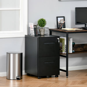 File Cabinet, Vertical Filing Cabinet with Adjustable Partition for A4 Letter Size, Lockable for Office – view 7