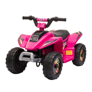 Aosom Kids Ride on ATV, 6V Battery Powered Quad Car with Forward, Reverse Switch, for Boys Girls 18-36 Months